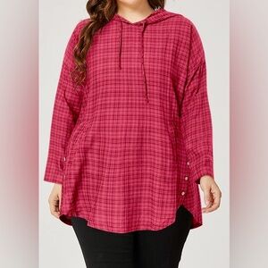 Womens Casual Hooded Tunic